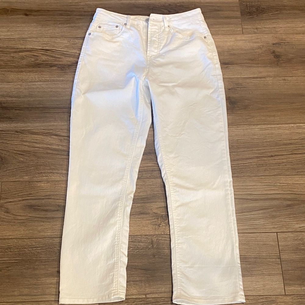 Frye Women's Straight Leg White Jeans